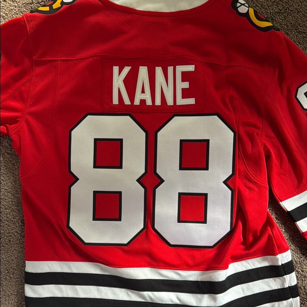 Fanatics Red and Black Hockey Jersey